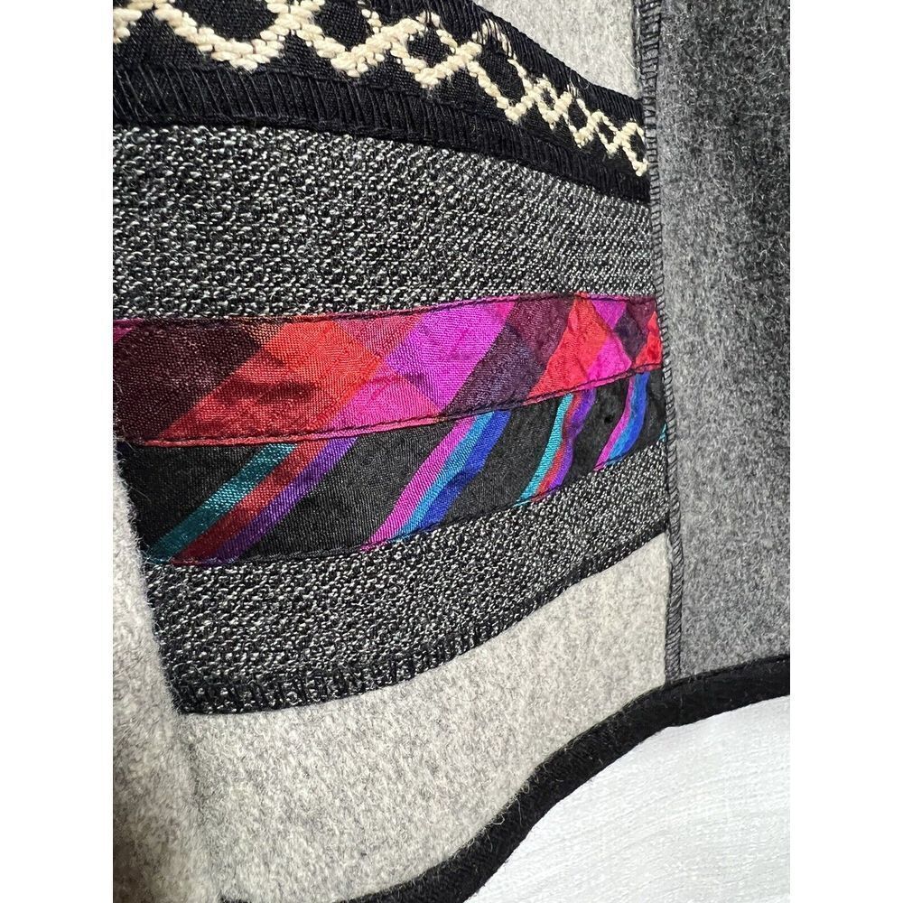 Canvasbacks Lutton & Horsfield Jacket Womens 14 Grey Wool Blend Art To Wear Twee - Picture 3 of 8